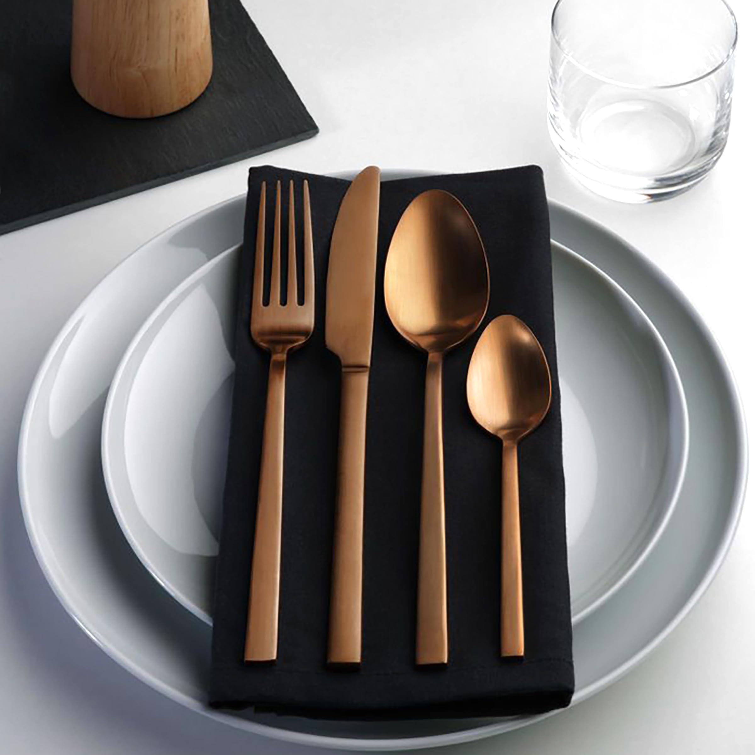 Amefa 9385AEAFV2B60 Square - Cubertería (16 piezas)