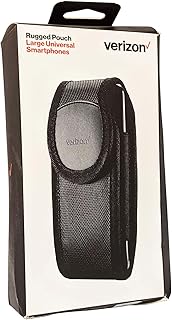 Verizon Wireless Rugged Nylon Pouch w/ Revolving Belt Clip for iPhone 6, iPhone 6 Plus, Galaxy NOTE 4, NOTE 5, S6, S6 EDGE, S7, S7 EDGE, Motorola Droid Turbo 2 & Most Large Smartphones