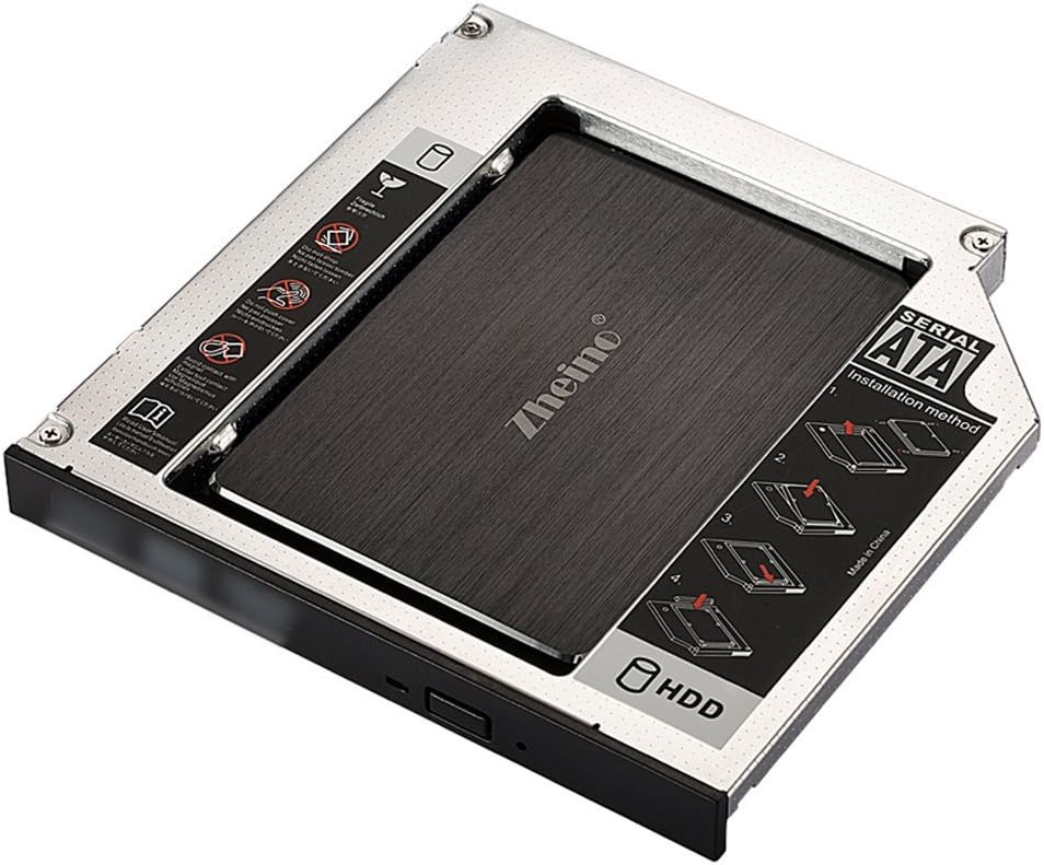 Universal Laptop 2nd HDD Caddy, Aluminum, Dominican