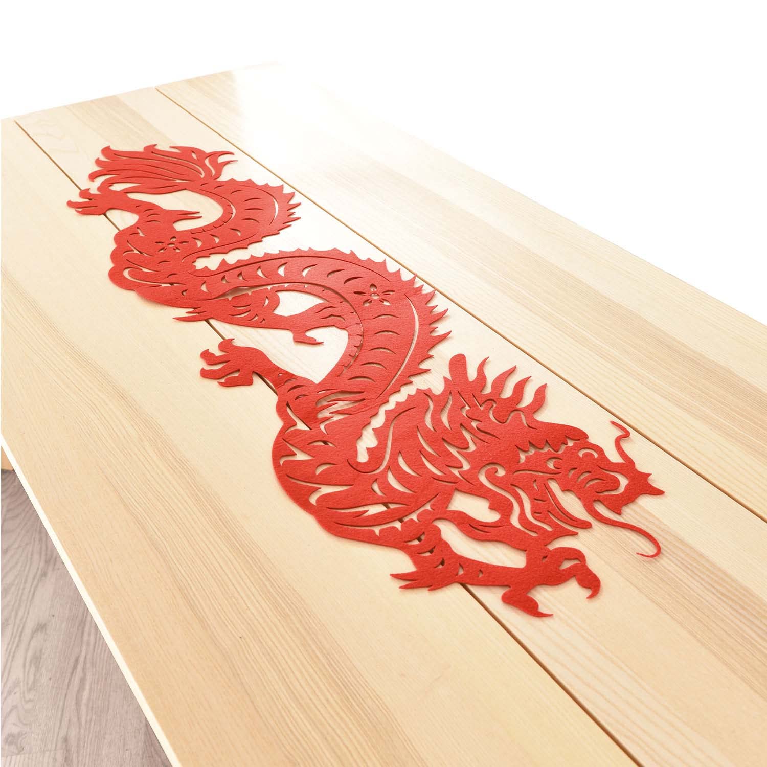 Amscan 9913294 Cny Felt Table Runner, Red