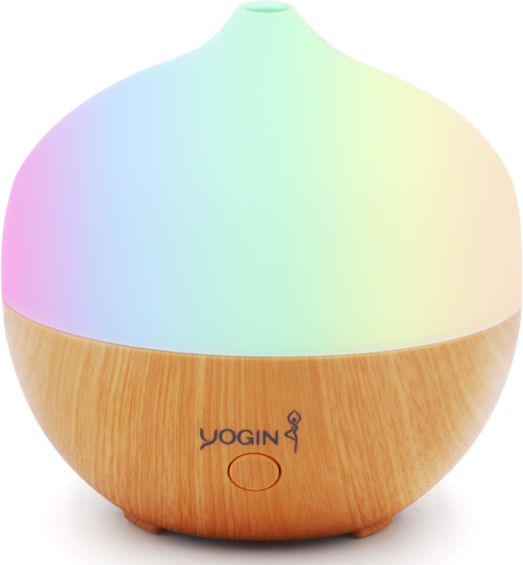 Aromatherapy Essential Oil Diffuser, Wood Grain Ultrasonic Cool Mist Whisper-Quiet Humidifier with Color LED Lights Changing & Waterless Auto Shut-Off for Spa Baby (130ml)