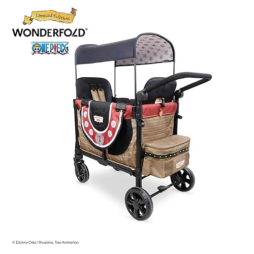 Miniatura 7 de WONDERFOLD W2 Elite Pro Edición Limitada - Cochecito de 2 plazas con 2 plazas, cochecito plegable con asientos con arneses de 5 puntos, puerta con