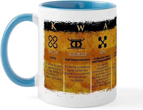 Vista 41 de CafePress Kwanzaa Principles - Taza de café de cerámica, taza de té, 11 onzas