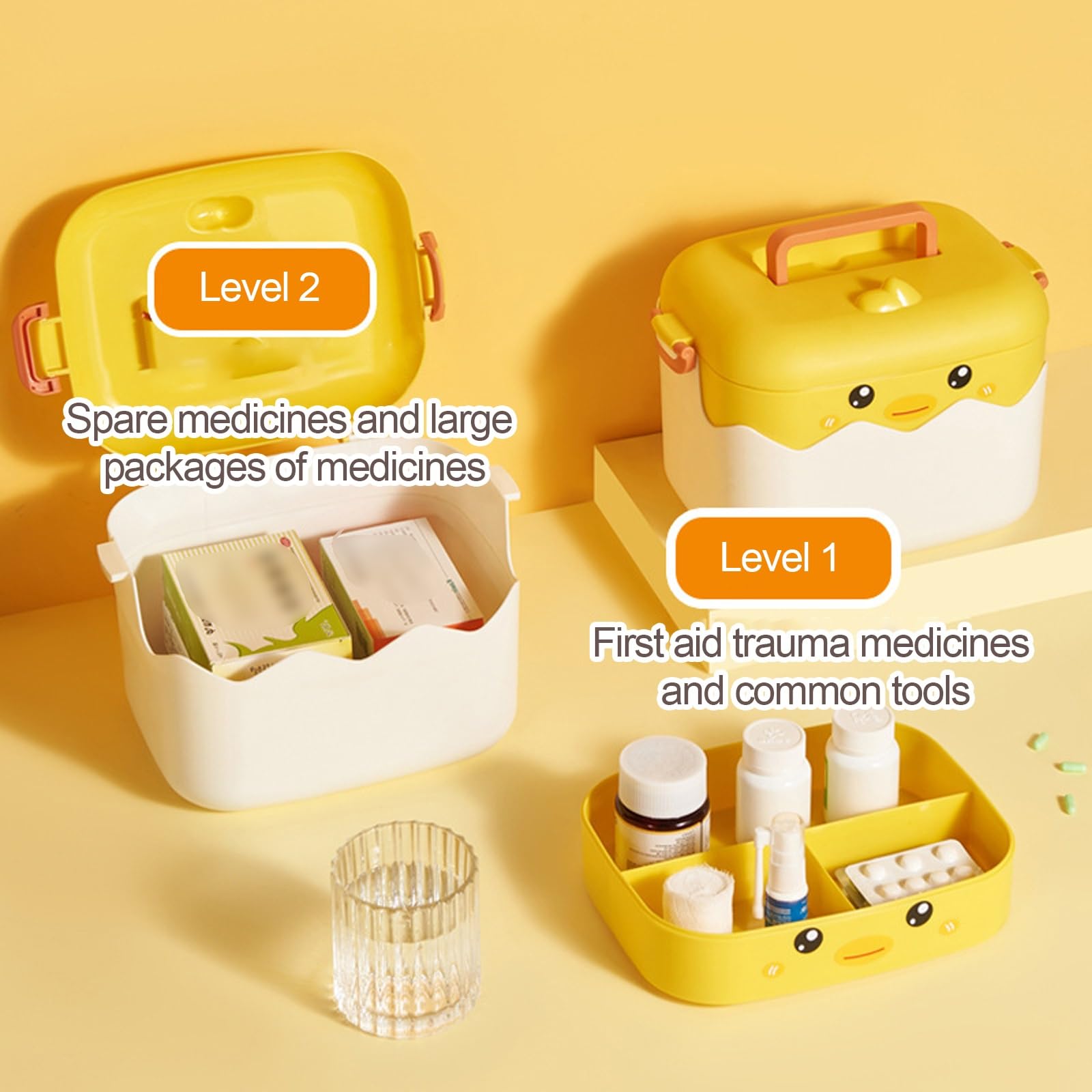 Conjunto Completo De Organizador Médico De Emergencia For Medicinas,Pastillero Pequeño,Gran Capacidad,Bonito Botiquín For Oficina,Hogar,Camping Y Exteriores