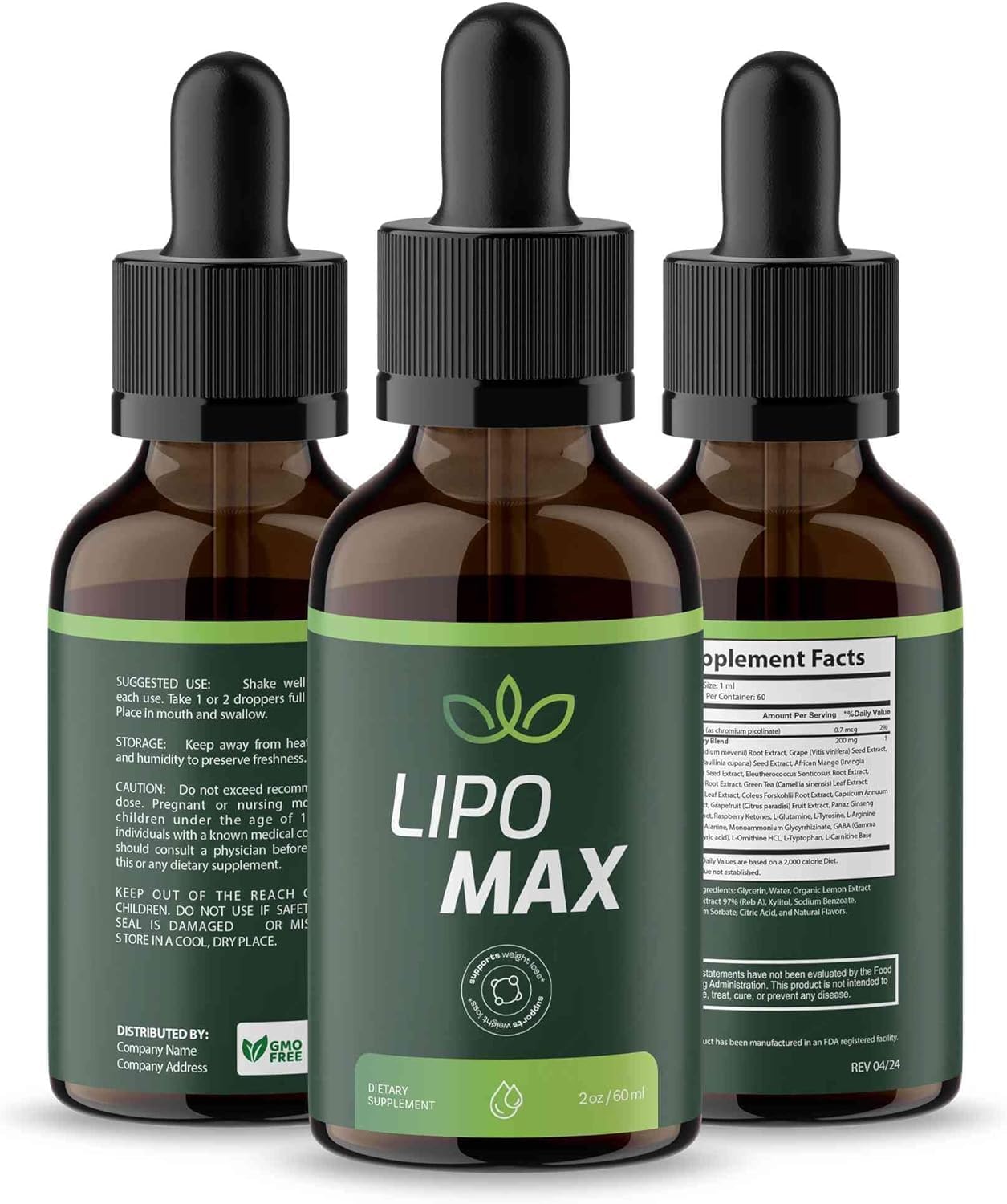 (5 Pack) Lipo Max - The Official LipoMax Drops Liquid Plus Premium Advanced Formula Natural Support, LipoMaxPlus Supplement for Overall Health & Wellness Vitamin Droppers - 5 Bottles for 5 Month - Image 9
