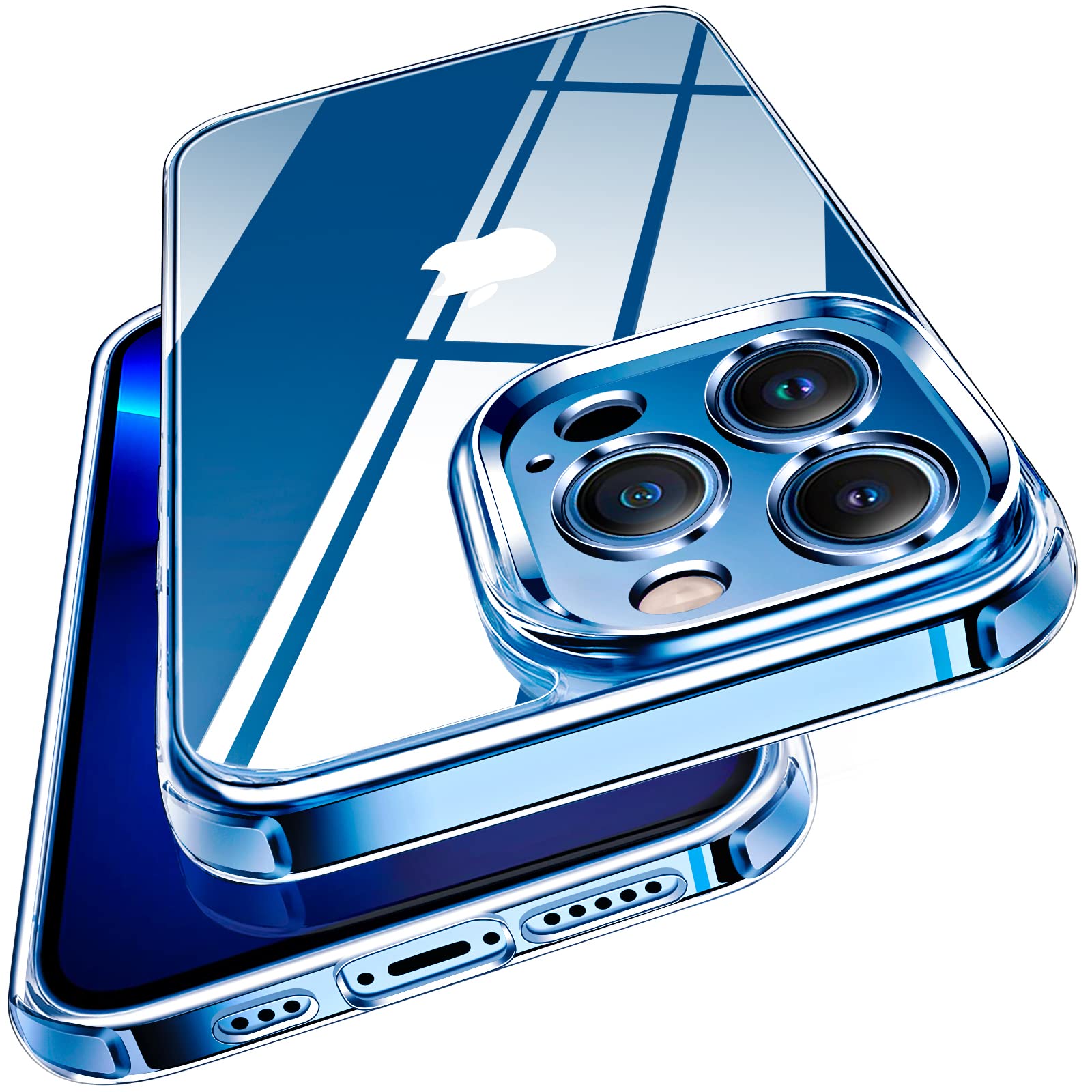 IVoler Cover Trasparente Anti Ingiallimento Per IPhone 13 Pro Max - Antiurto Con Protezione Fotocamera