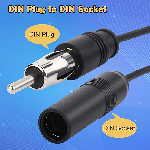Miniatura 2 de BLTIATLE Cable de extensión de antena de radio de coche de 12 pulgadas, extensor de radio FM AM, conector de enchufe DIN, cable de extensión RG174