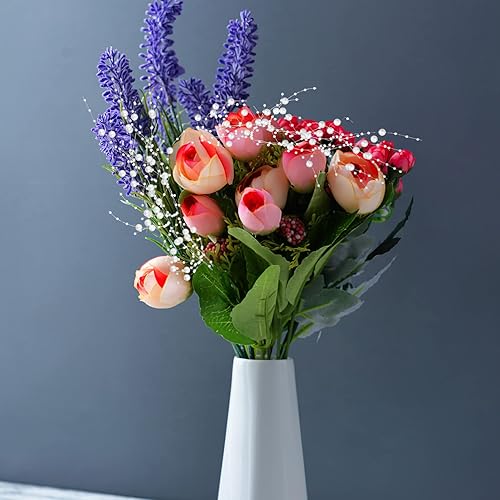 Miniatura 2 de FOMIYES Velas flotantes, velas flotantes, perlas artificiales, cadena de cuentas, guirnalda de flores, alambre con cuentas para decoración de bodas,