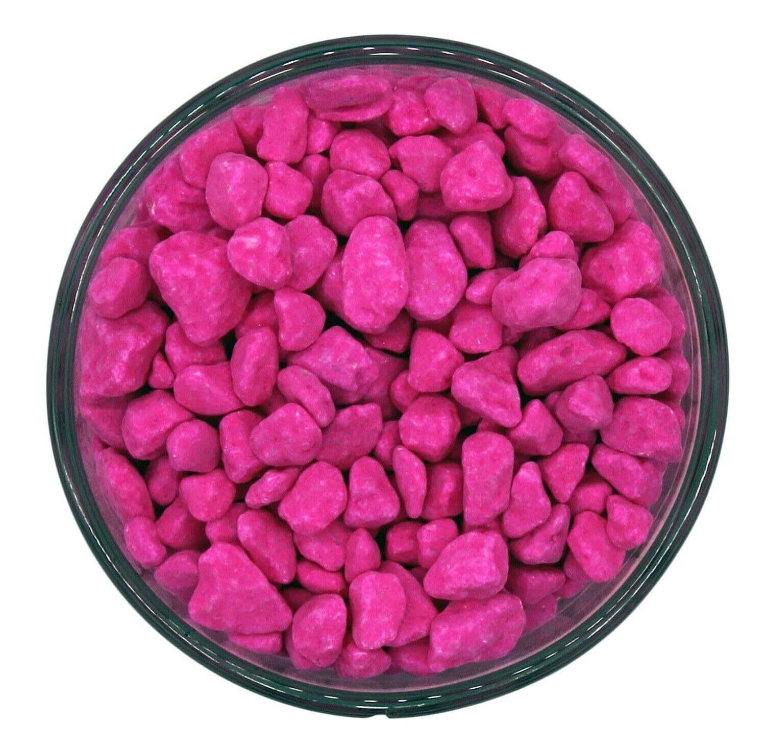Fluorescent Aquatic Gravel - Premium Natural Bottom Fish Tank Stones Vibrant Colour *** HOMGE GARDEN AQUARIUM *** (500, Magenta)