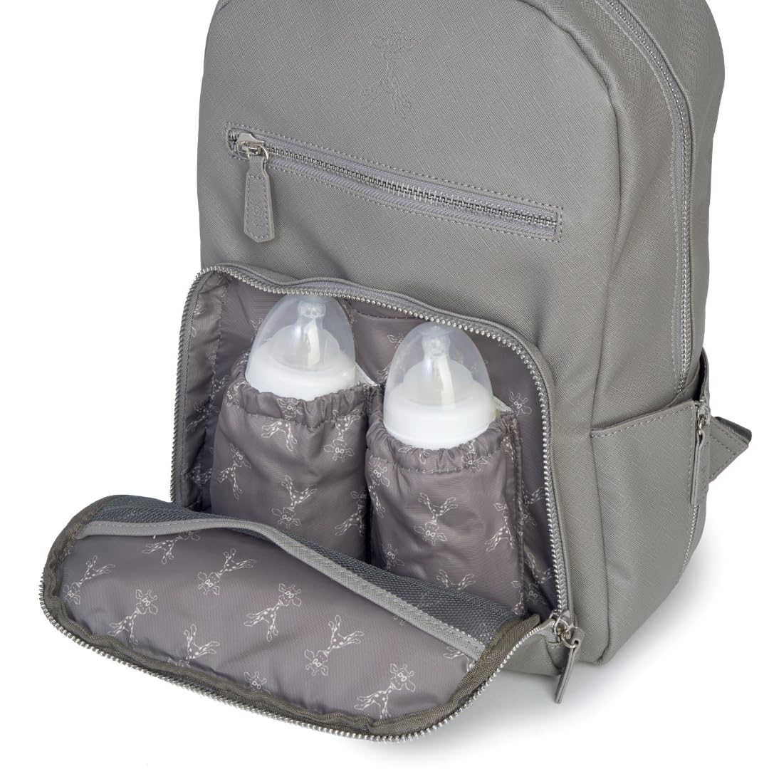 GIGIL Bloom - Zaino fasciatoio moderno, unisex, con 9 scomparti e tasche isolanti, borsa per neonati con fasciatoio portatile, zaino essenziale per neonati