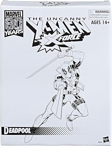 Miniatura 7 de Marvel Legends Series Deadpool - Figura coleccionable de acción de 6 pulgadas para adultos a partir de 14 años, inspirada en los cómics de X-Force