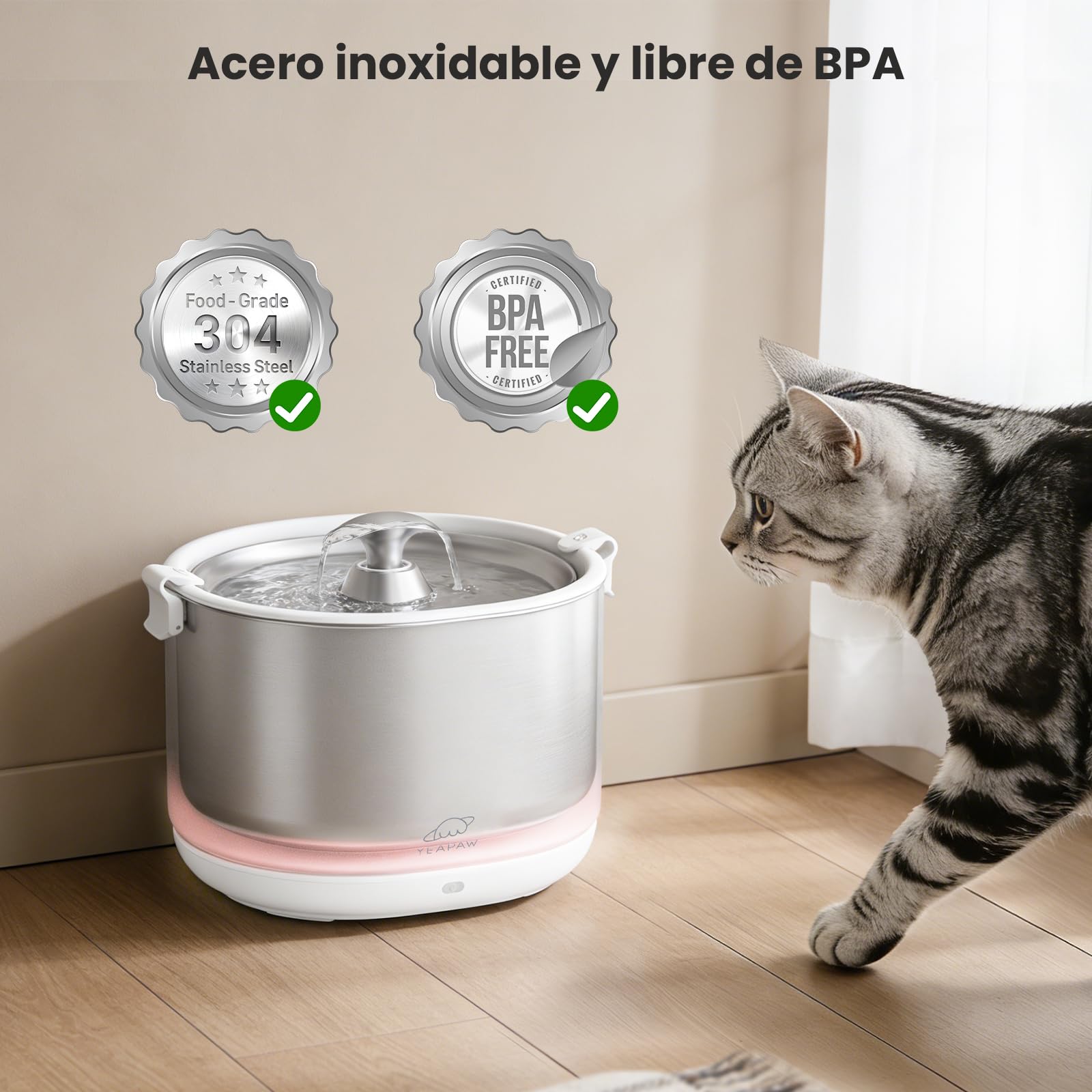 Fuente de agua para gatos