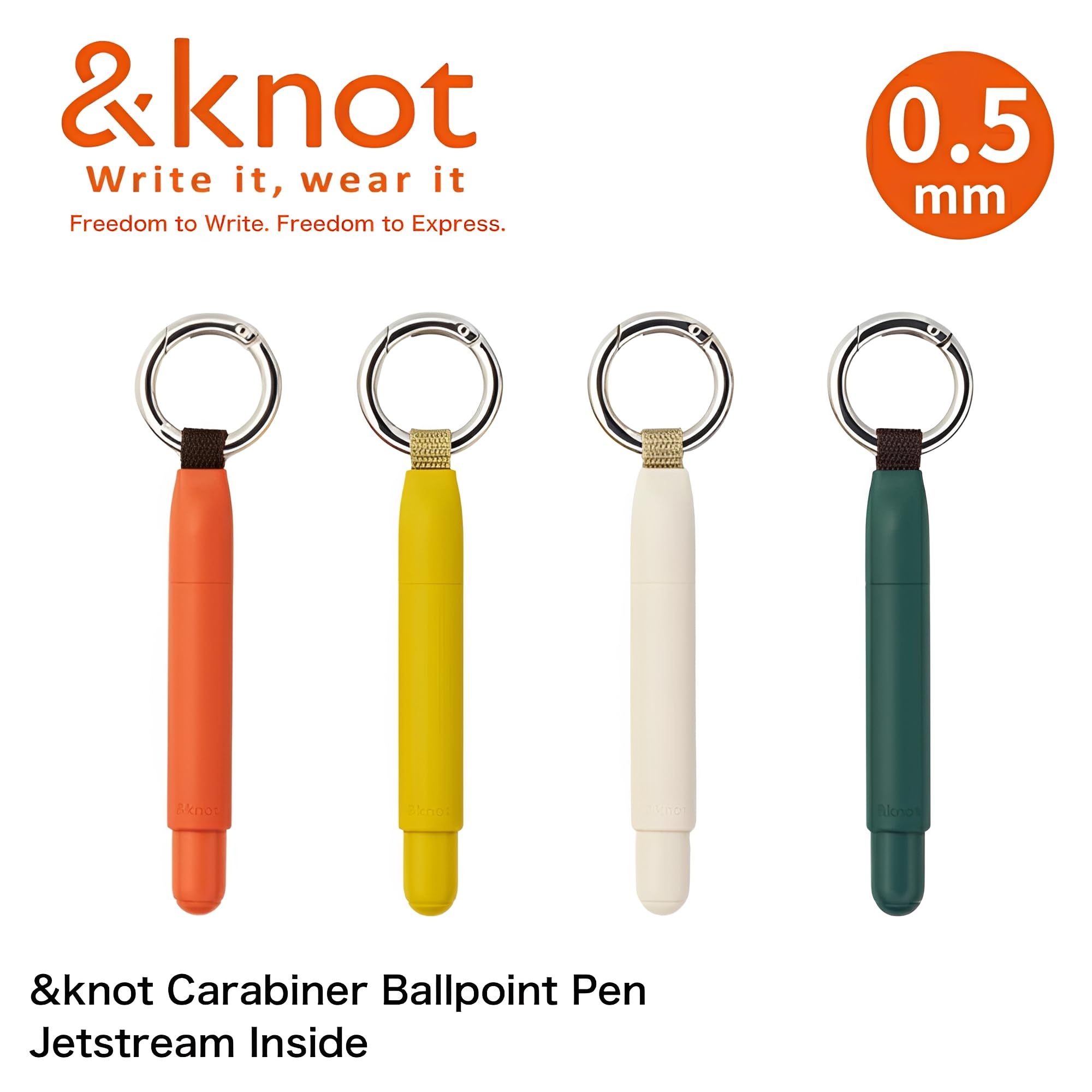 Amazon | ＆knot ボールペン カラビナ付きボールペン ジェット