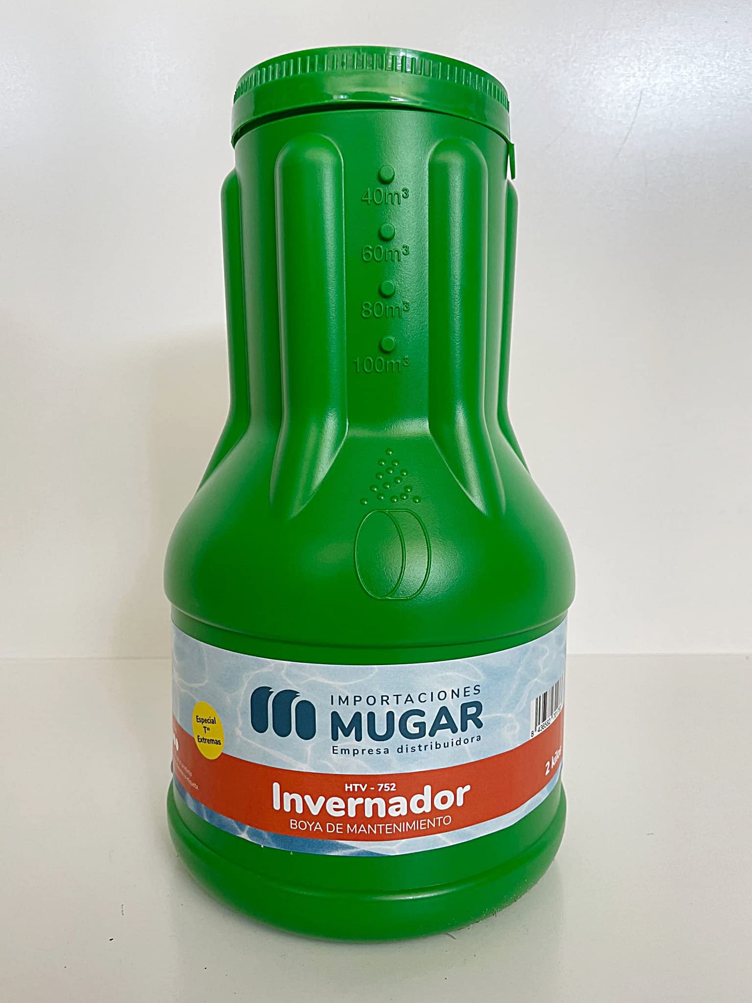 MUGAR-HTV-752 DOSIFICADOR INVERNADA 2 KGS para Invernaje y Mantenimiento de Piscinas. Boya Invernador de Mantenimiento de 2kg para Mantenimiento de Invierno.
