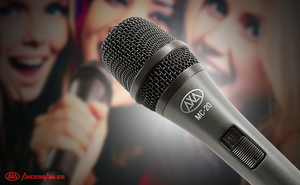 Amazon.com: AxcessAbles Dynamic Wired Handheld Microphone with