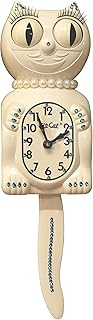 Kit Cat Klock Limited Edition Lady White Blue Crystals Jeweled Clock