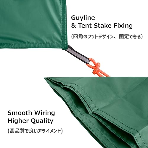 Vista 18 de Azarxis Manta de bolsillo impermeable para playa, picnic, festival, a prueba de arena, ultraligera, compacta, portátil, tienda de campaña de viaje