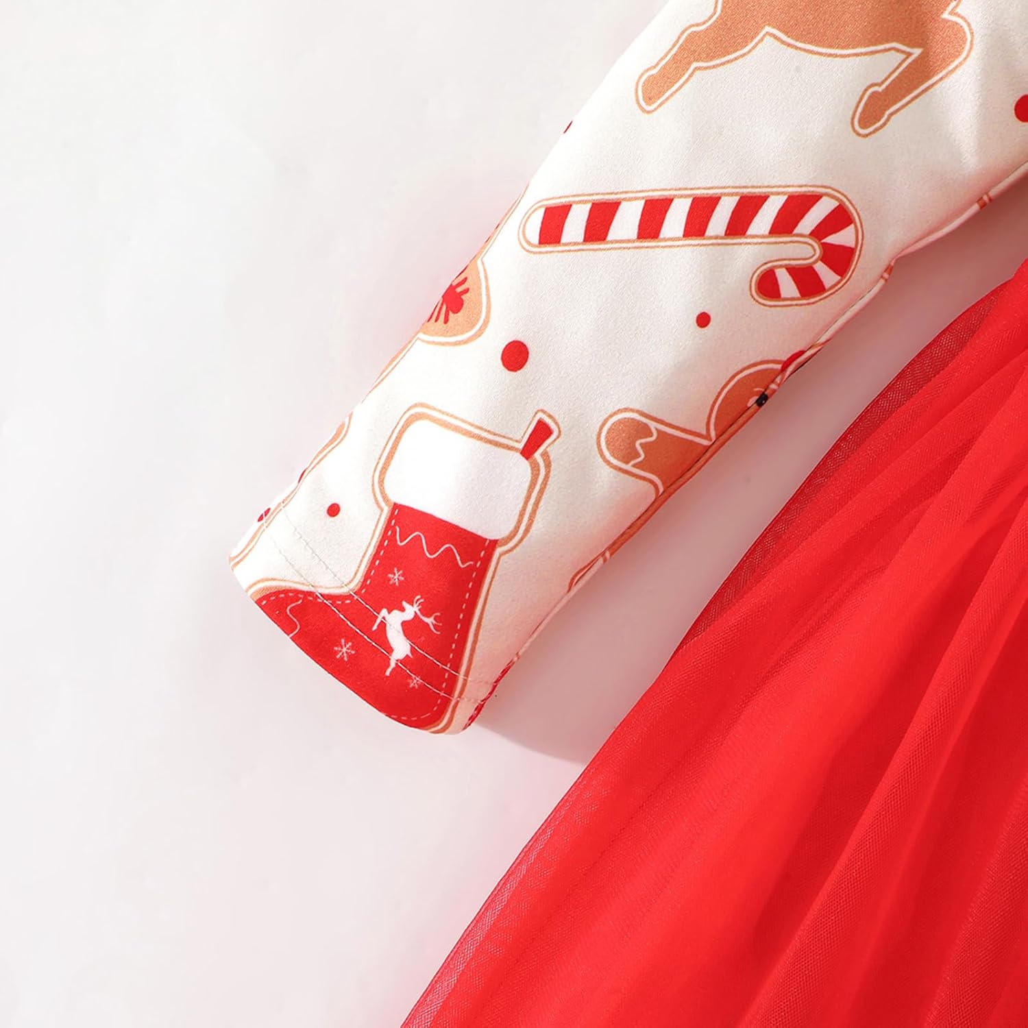 Toddler Girls Christmas Tulle Dress Ruffle Long Sleeve Princess Tutu Dresses Baby Xmas Outfits 2-7 Years - Image 5
