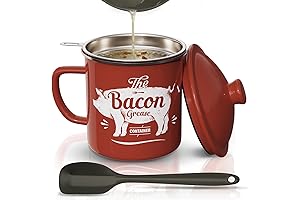 Bacon Grease Keeper For Healthier Dishes, Bacon Storage Right From the Pan,...