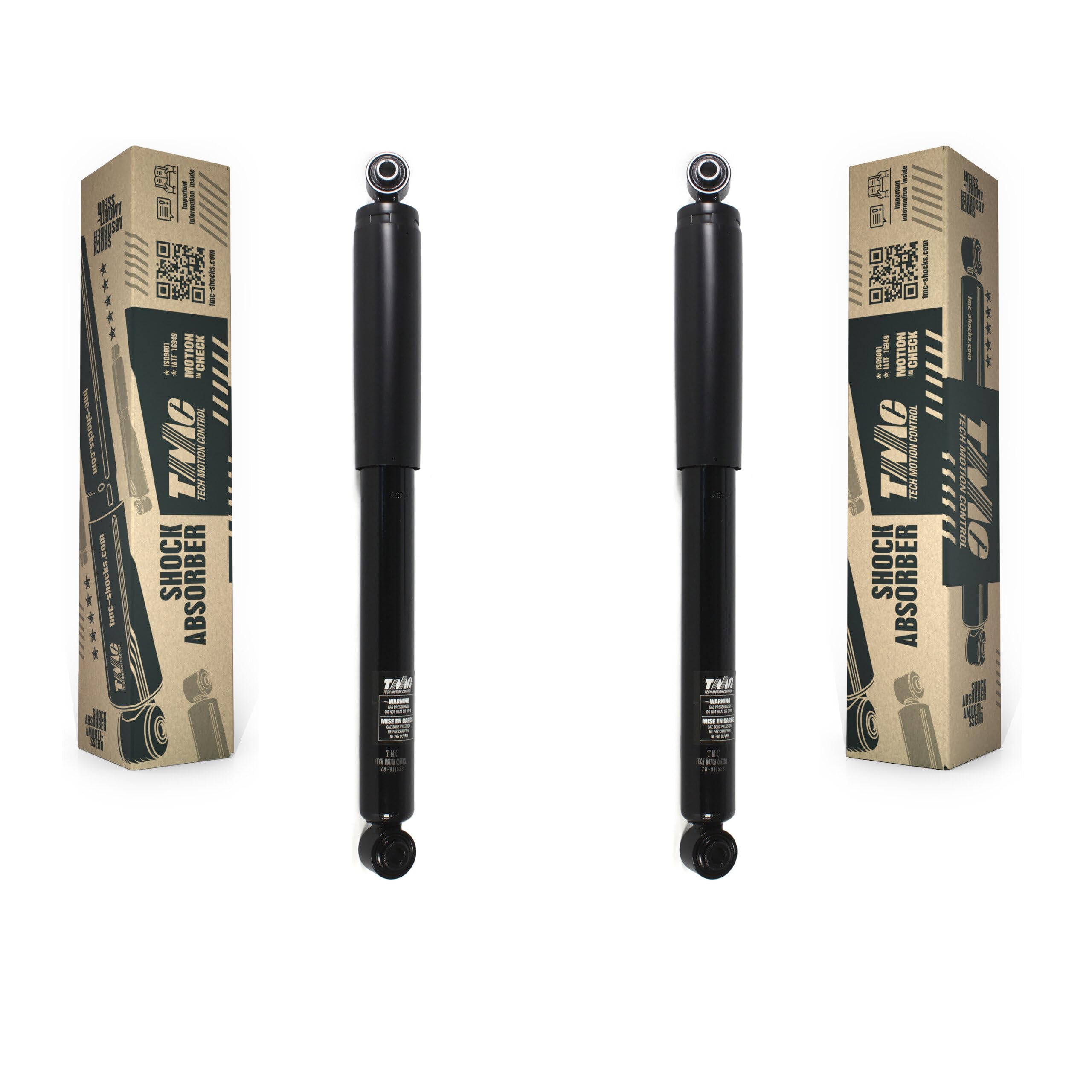 TMC Rear Suspension Shock Absorbers Pair Replacement For Honda Civic - Left Right Side (Driver Passenger) K78-100412 — view 164