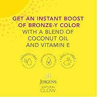 Vista 3 de Jergens Paquete de sol instantáneo de brillo natural: mousse de bronceado sin sol de bronce profundo, botella de 6 onzas y guante aplicador