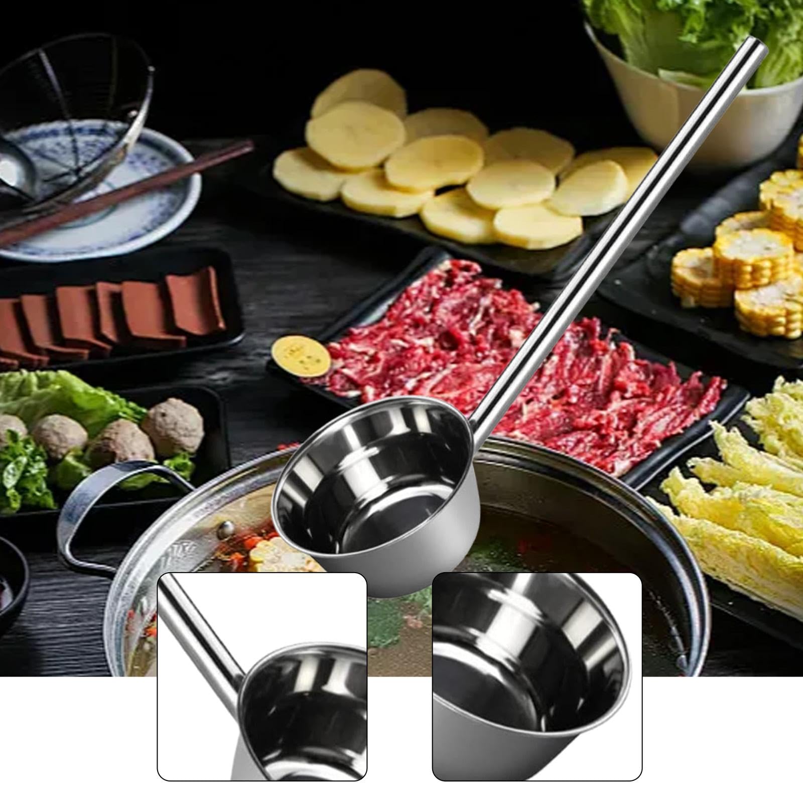 Louche Multifonctionnelle avec Manche pour Diverses Tâches, 14 Cm