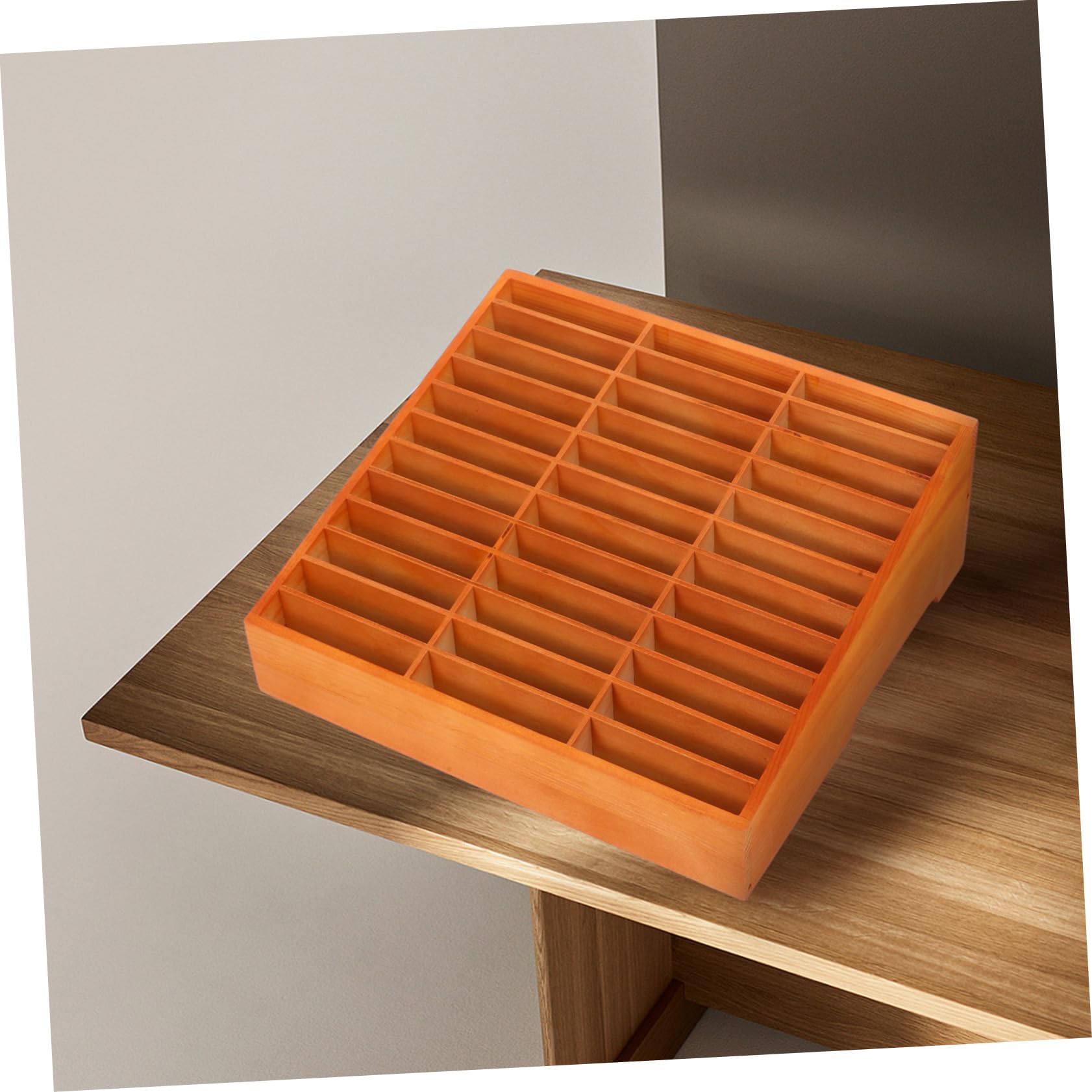 Happyyami Organizador de Teléfonos Móviles de Madera para Escritorio y Aula Soporte de Gestión de Móviles con Múltiples Compartimentos para Oficinas y Reuniones Duradero