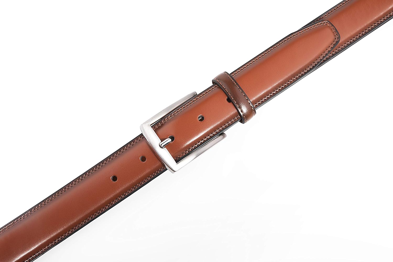 Fabio Valenti Genuine Leather Dress Belts For Men - Mens Belt For Suits, Jeans, Uniform With Single Prong Buckle - Image 3