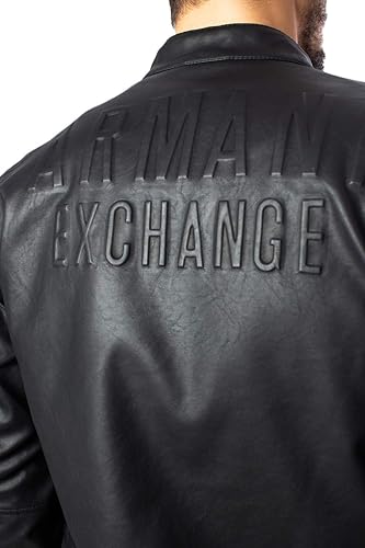 armani leather jacket amazon