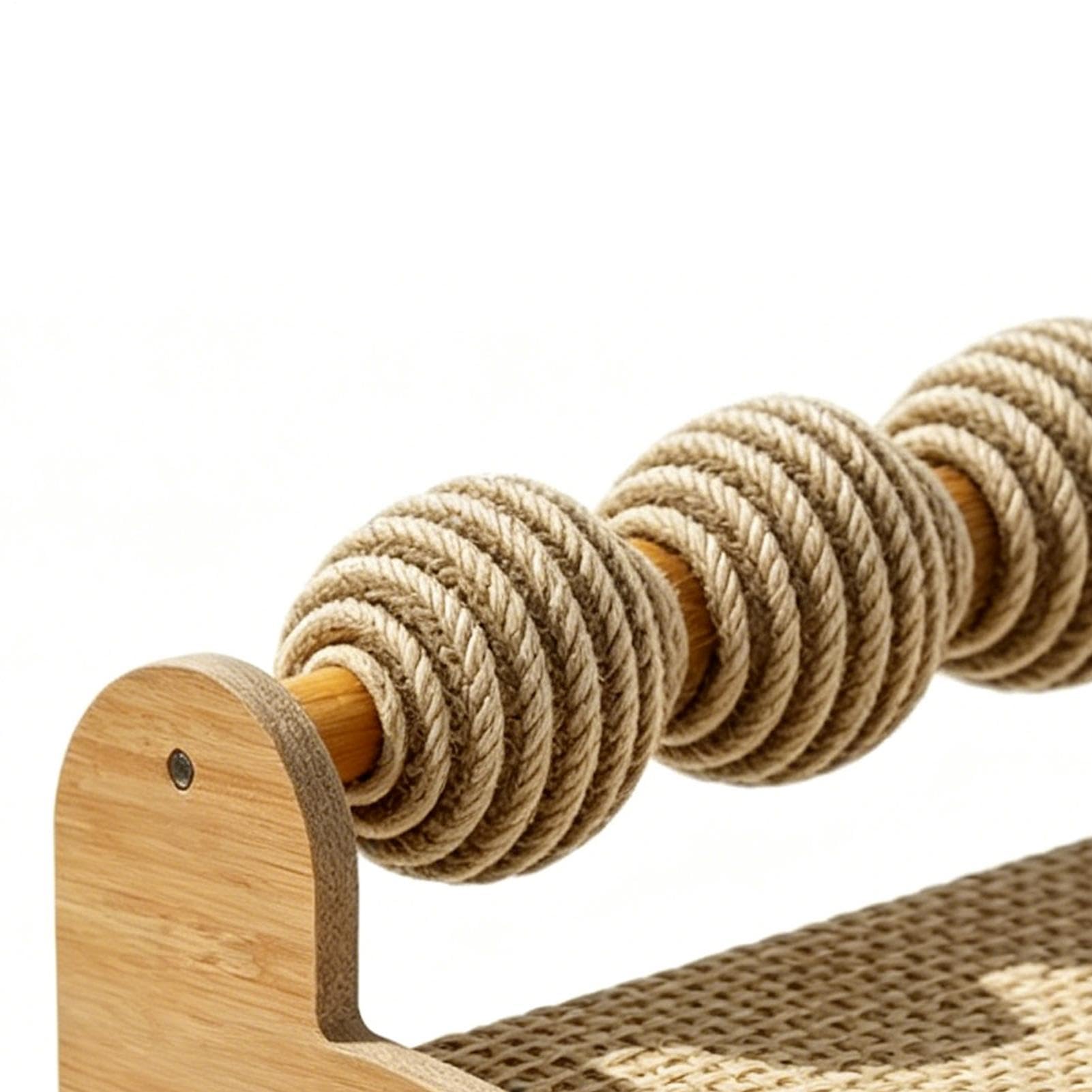 Cama elevada para gatos Estructura De Madera Transpirable Y Elevada De Dos | Cama Elevada con Rascador para Gatitos En Hogar, Dormitorio, Apartamento, Habitación, Salón, Residencia, Piso,
