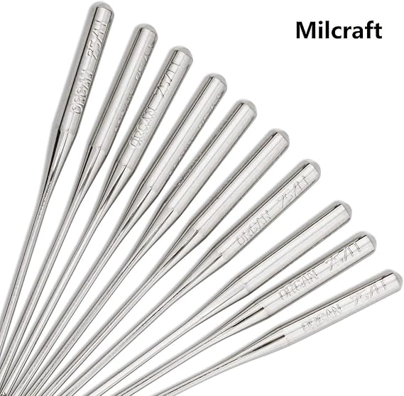 50 Pcs Embroidery Sewing Machine Needles Size 75/11 130/705H HAx1 Sewing Needles for Brother Sewing Machine (10 Pack of 5 Needles)