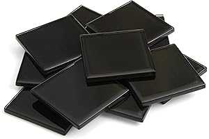 Milltown Merchants™ 1.8" Black Mosaic Tile - Glass Tile for Backsplash