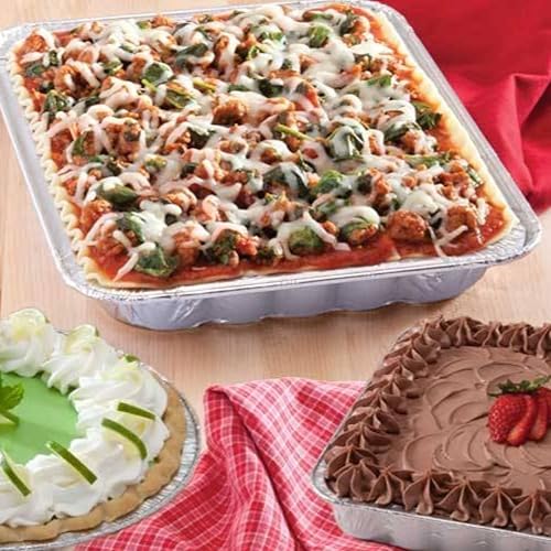 Miniatura 2 de Bandeja desechable pequeña de aluminio para asar - 8.75 "x 6.25" (100)