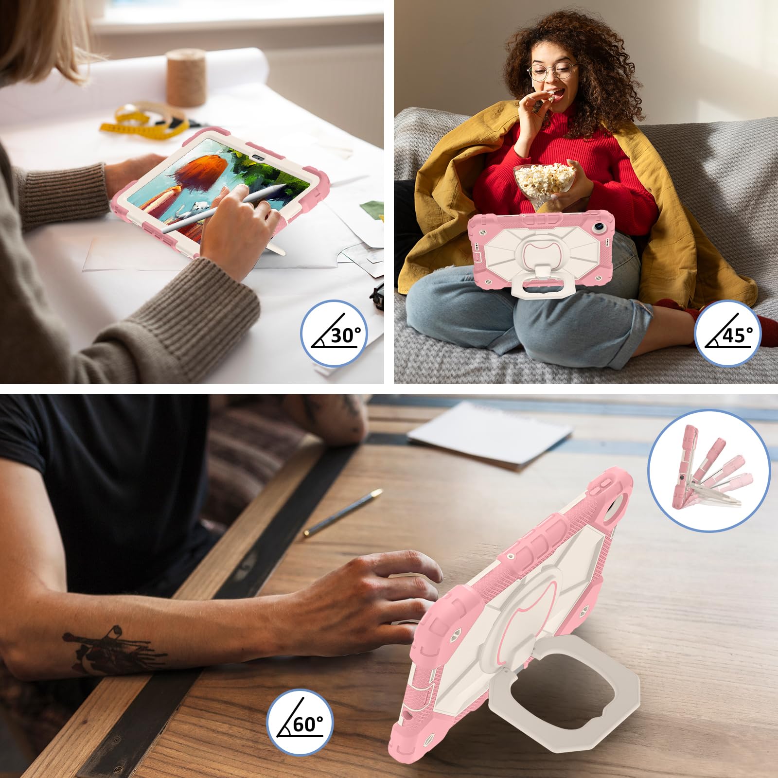 Compatibile con Xiaomi Poco Pad C1 9,7 pollici 2026 Custodia (oro rosa)