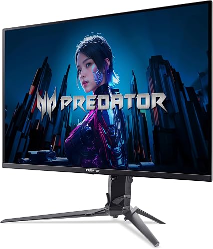 Acer Predator X 31.5 inch 4K Gaming Monitor 80 cm (31.5 Zoll), OLED, 240Hz, HDR1000, 2xHDMI (2.1) + 1xDP (1.4), Lautsprecher, H?henverste (UM.JXXEE.501) - 3
