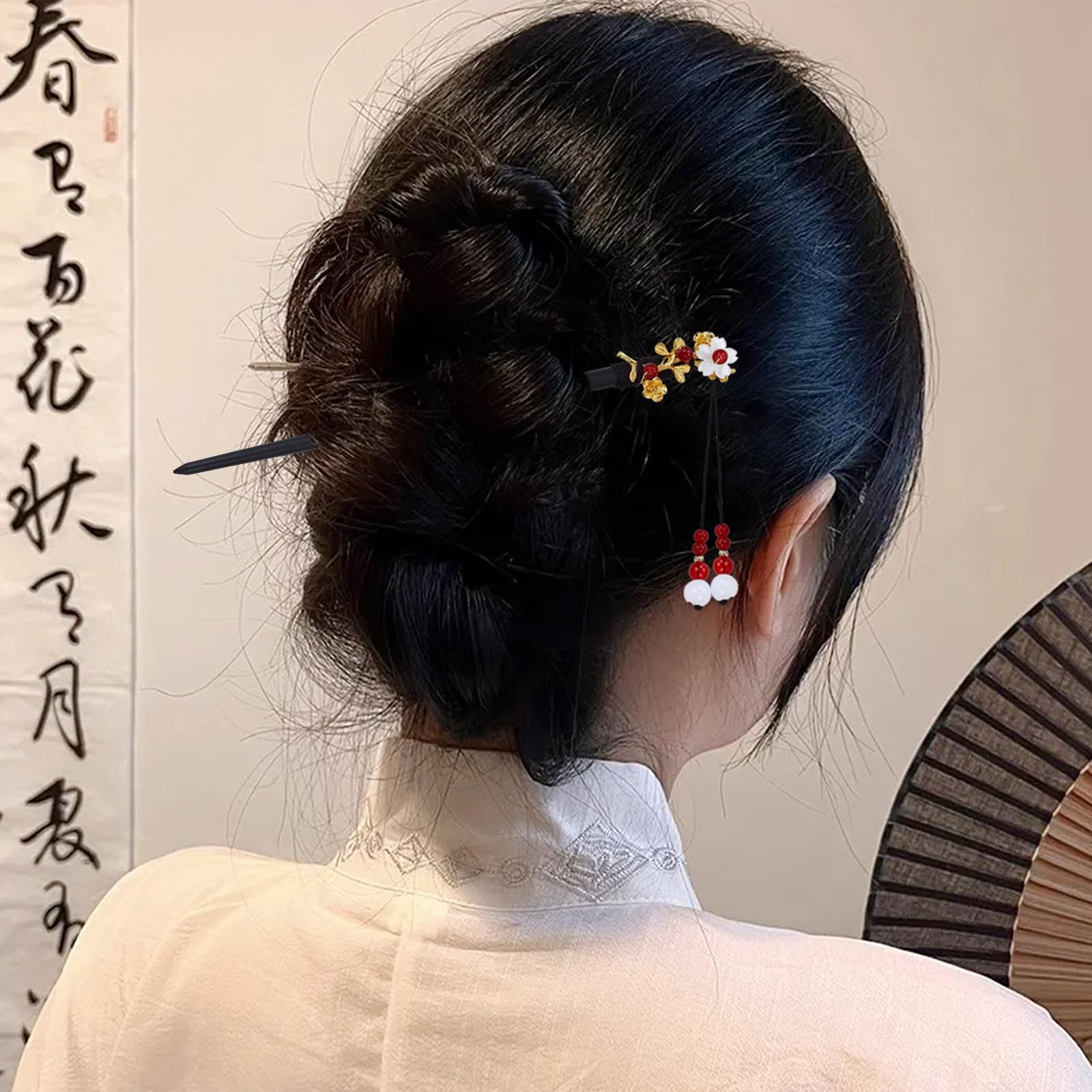 Amazon.com : Lawie 8 Pack Wooden Hair Sticks Wood Chinese  display picture 1