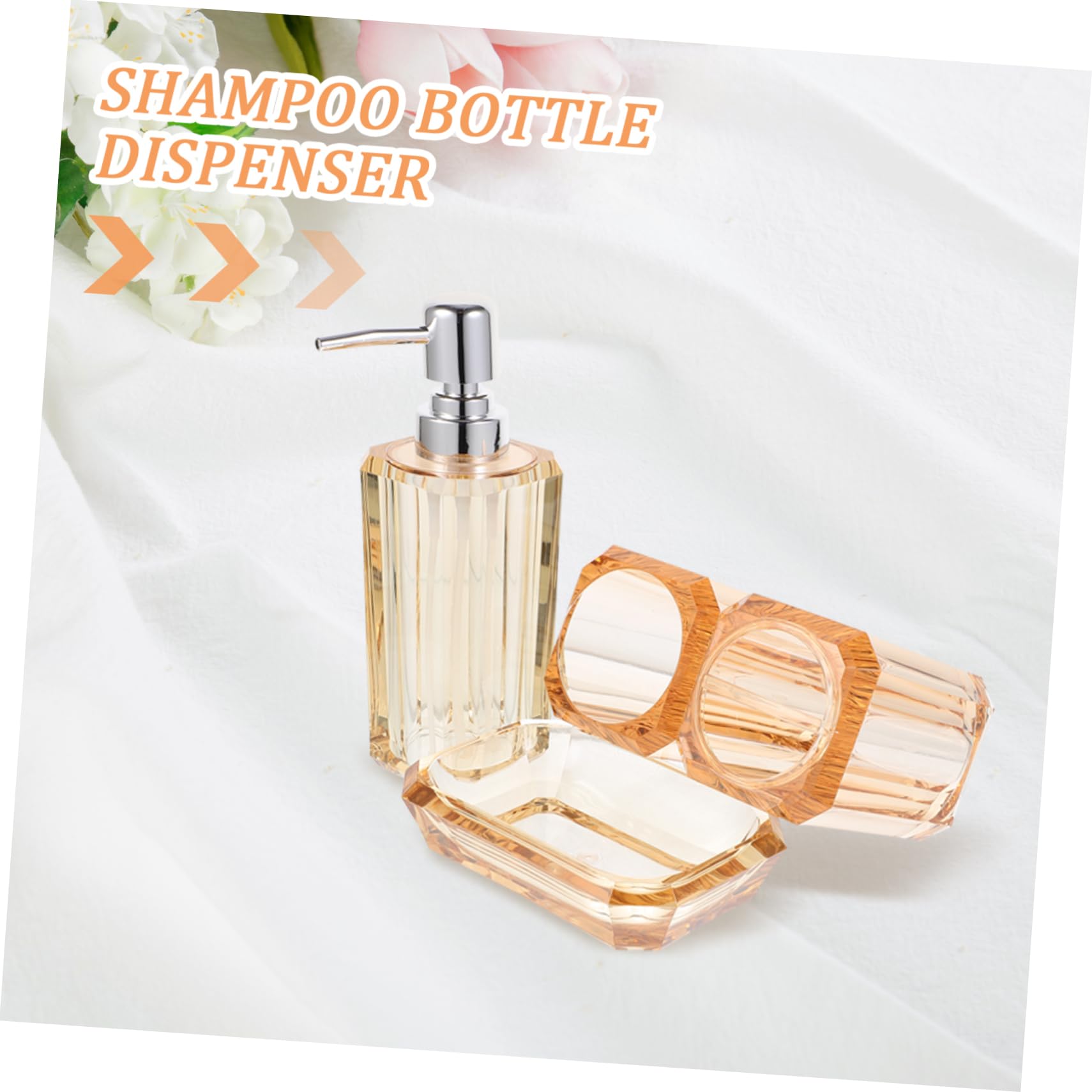 Mipcase Accessori per Bagno Portaspazzolino in Materiale Sicuro Dispenser di Sapone Bicchiere per Spazzolino Portasapone Design Elegante Superficie Liscia Duraturo e Affidabile