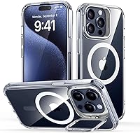 Vista 23 de ESR Funda para iPhone 13 Pro, compatible con MagSafe, protección de grado militar a prueba de golpes, soporte de anillo de cámara integrado, funda