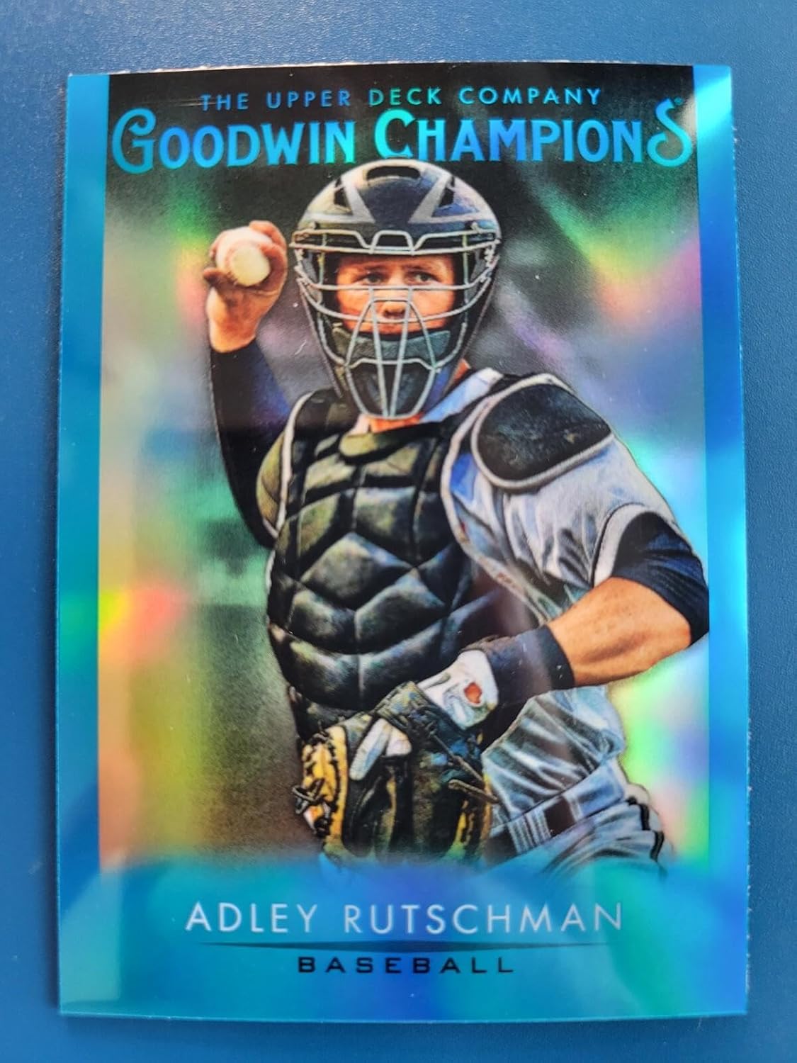 Adley Rutschman 2021 UPPER DECK GOODWIN CHAMPIONS TURQUOISE #7 ORIOLES! - Baseball Cards