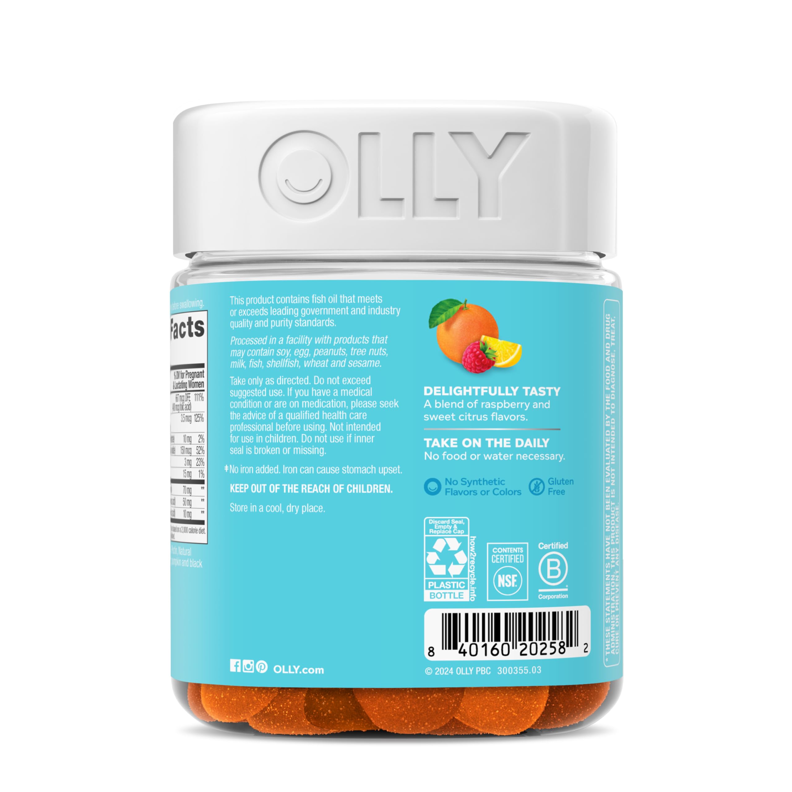 OLLY Prenatal Multivitamin Gummy, Daily Blend for Mommy & Baby - 84 Count — Amazon image 10