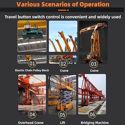 Miniatura 7 de Odorkle Estación de control colgante de grúa ARRIBA abajo interruptor de botón COB-61DR DC200VAC380V 30uF del alzamiento