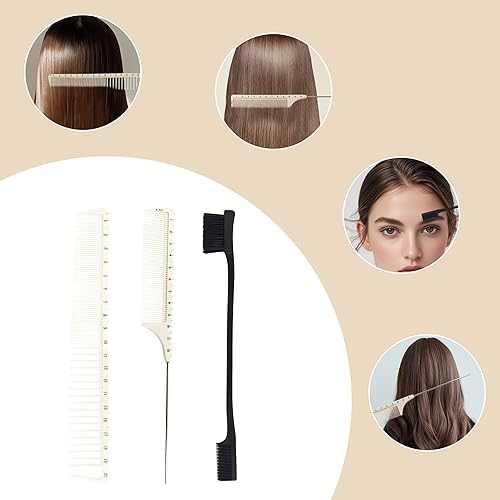 Miniatura 34 de Alisador de pelo, cepillo eléctrico de peine caliente con superficie de calentador de cerámica, calentamiento rápido, doble voltaje, temperatura