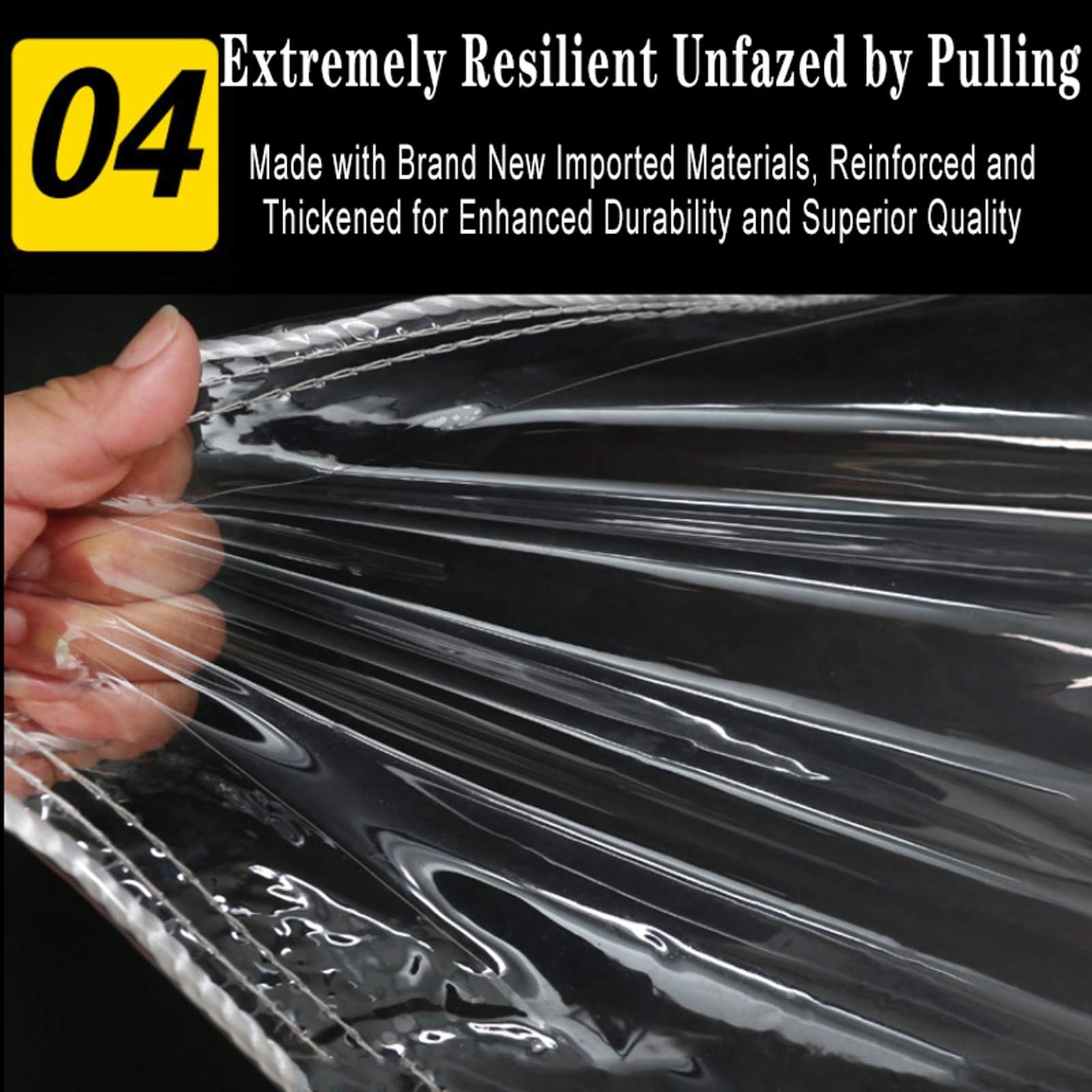 Lona Polietileno Al Exterior Lonas de Plástico Las Heladas Tasa de Sombreado: Entre El 30% y 95% Lona Transparente Resistente Al Desgarro para Jardín Cenador Camping(2.5x4.0m)