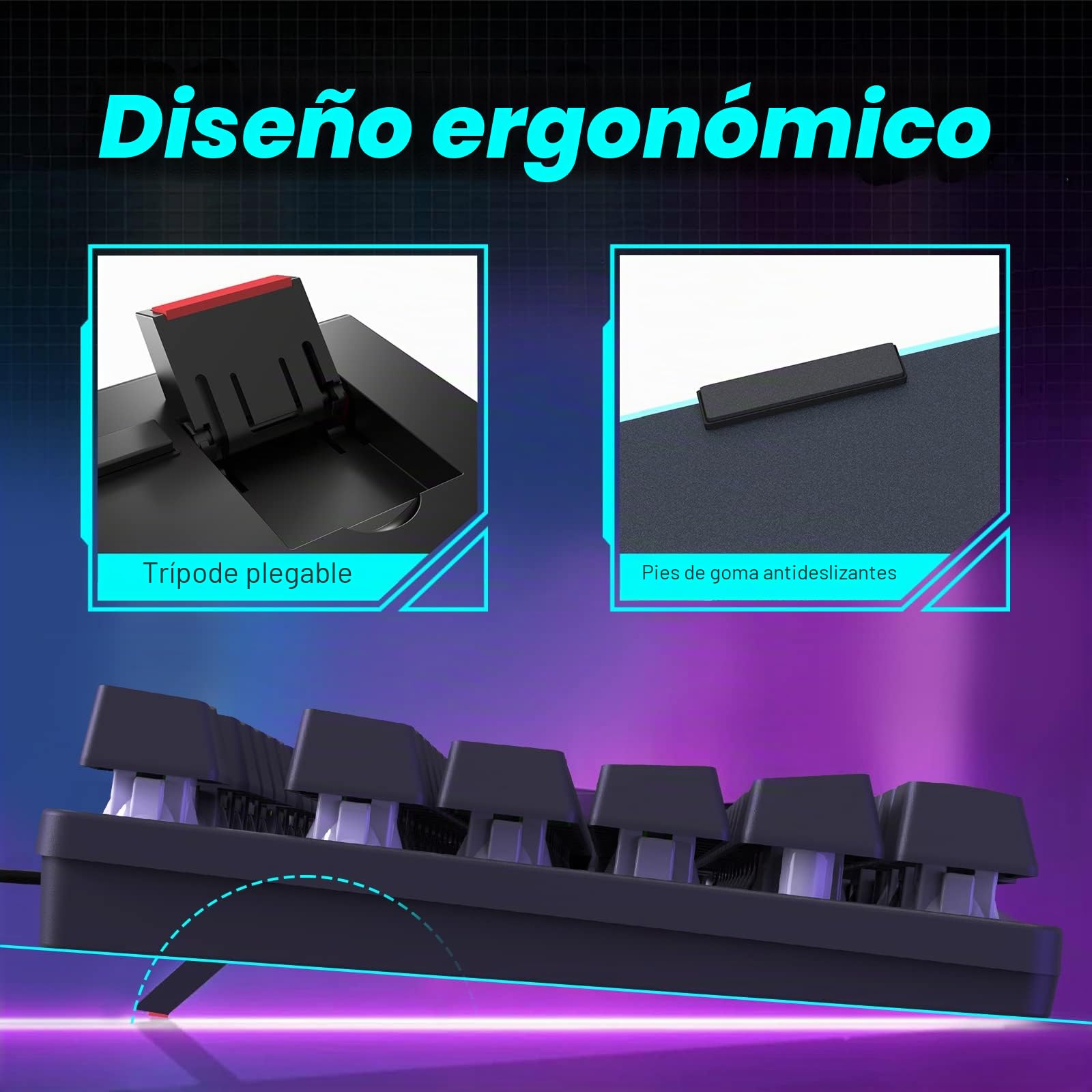 Juego de teclado y mouse para juegos con cable 12 modos de iluminación RGB 104 teclas Teclado iluminado anti-ghosting completo 2400 DPI 6 botones Ratón óptico USB para juegos Compatible con PS4 Negro