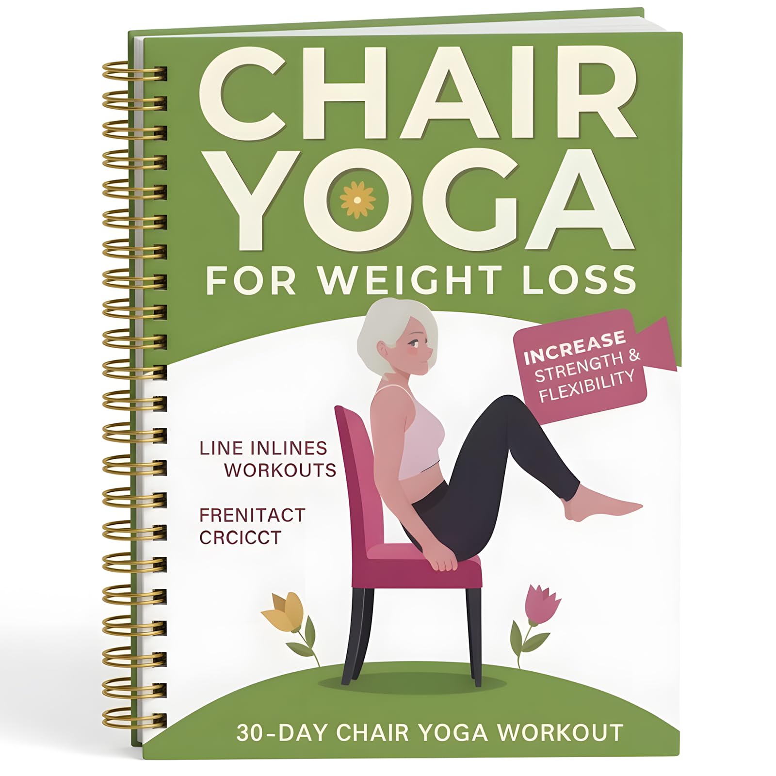 dienjason Chair Yoga Book, 30-Day Chair Yoga for exercise Programme, Chair Yoga for Seniors and Beginners, Workout Book with Structured Daily Plans, Two Style Options in One Volume