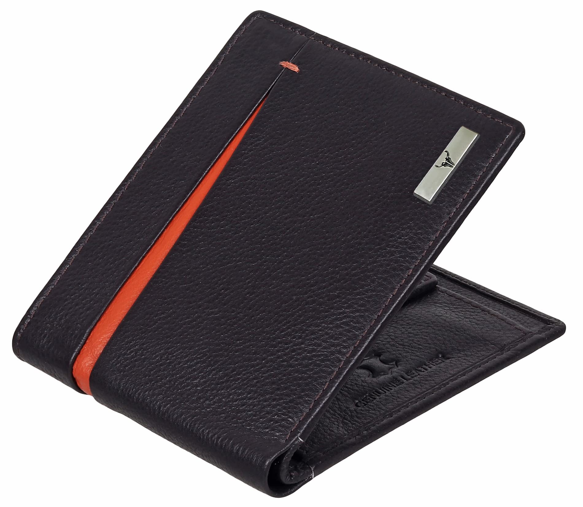 NAPA HIDE Leather Wallet for Men I Handcrafted I 6 Card Slots I 2 Currency & Secret Compartments I 1 Zipper & 2 ID Card Slots - Image 2 thumbnail