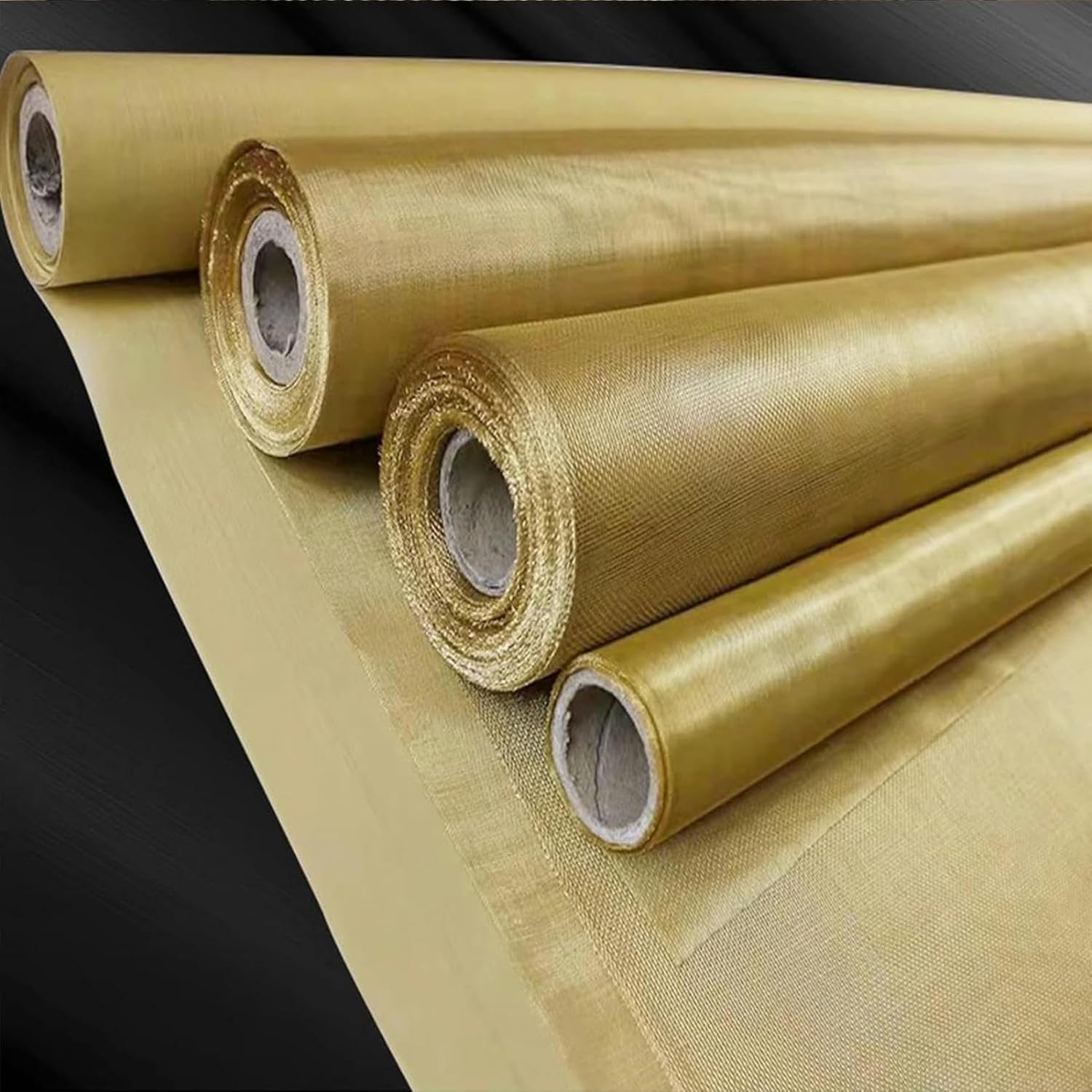 Metal Mesh Screen Brass Mesh, Filter Coarse Dense Gauze Mesh Radiation Protection Copper Wire Mesh Fabric Copper Mesh for Filter Mesh, Filtration Cloth and DIY Project (Color : Brass 200mesh,