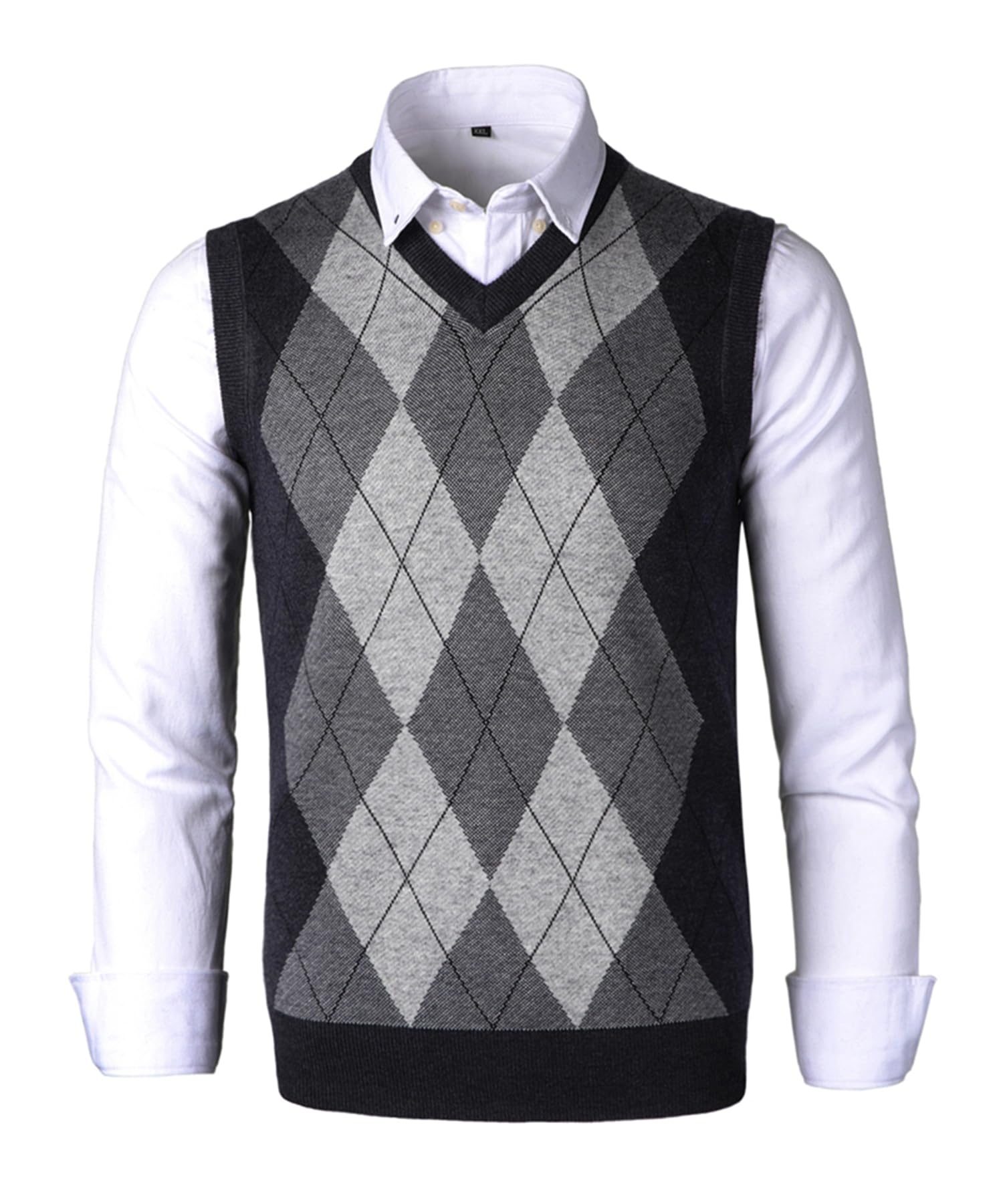Suéter Chaleco para Hombre Jersey sin Mangas con Cuello en V Lana Cómodo Cárdigan De Punto Otoño Invierno Hidalgo Prendas de Punto Esencial Jersey Chaqueta Pullover