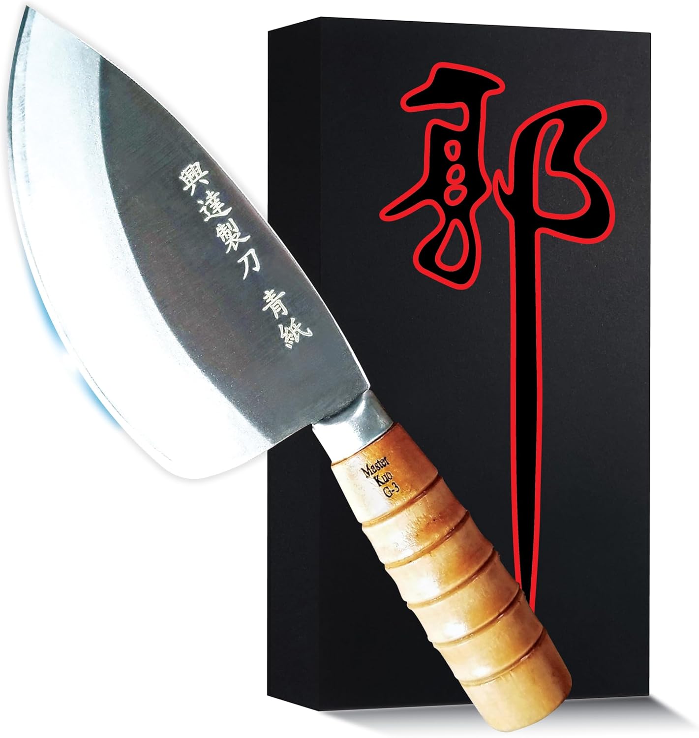 Jende Master Kuo G3 Taiwan Tuna Small Fish Knife with 3 layered laminated SK5 stainless steel and RC 60
