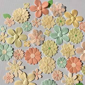 クラフトパンチ 文字＆お花オーダー受付中\( 'ω')/ Amazon | O-622 立体お花シールクラフトパンチ ペーパーフラワー